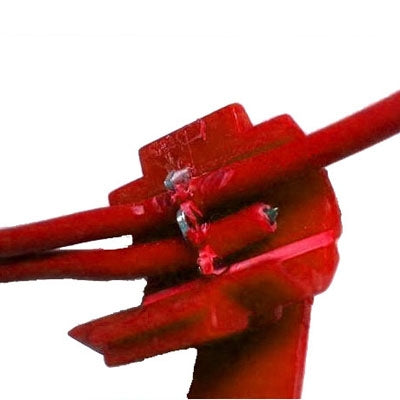 100pcs Cable Clip, Adapt to Line Diameter: 0.3-0.7mm(Red) by buy2fix