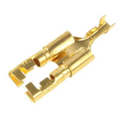 100pcs DIY Crimp Terminal Female to 2 x Male Spade Connector, Cable size: 1-2.5mm2 (100pcs in one packaging, the price is for 100pcs) - Booster Cable & Clip by buy2fix | Online Shopping UK | buy2fix