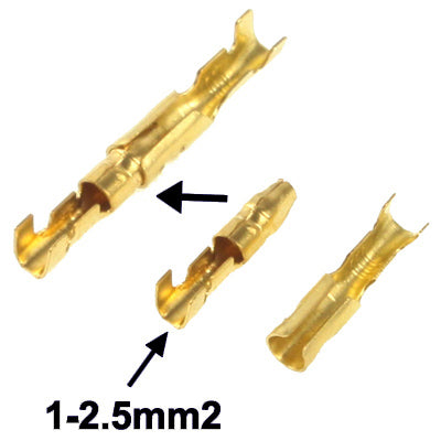 100pcs DIY Crimp Terminal Female to Male Ring Connector, Cable size: 1-2.5mm2 (100pcs in one packaging, the price is for 100pcs) - Booster Cable & Clip by buy2fix | Online Shopping UK | buy2fix