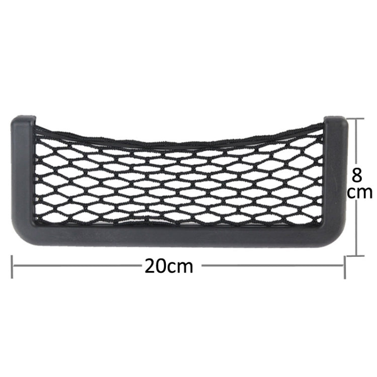Car Net Pockets 20cm x 8cm Automotive Storage String Bag with Adhesive by buy2fix