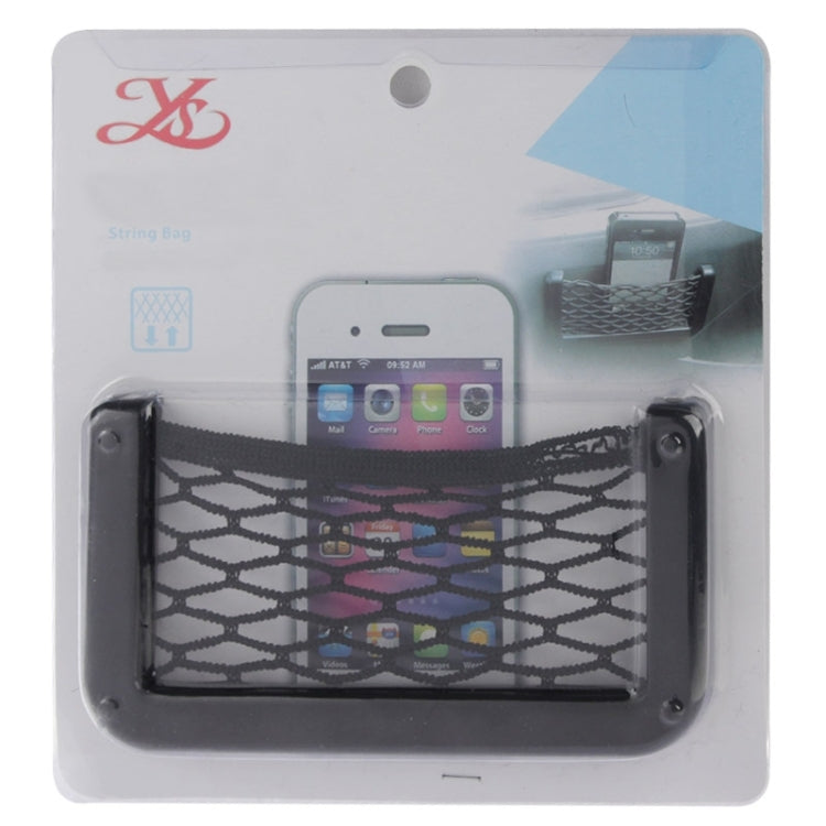Car Net Pockets 12cm x 6cm Automotive Storage String Bag with Adhesive by buy2fix