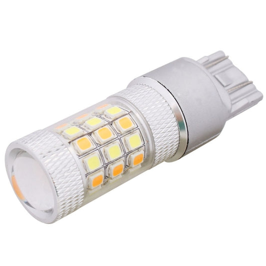 T20/7443 8W 420LM White + Yellow Light 42 LED 2835 SMD Car Brake Light Steering Light Bulb, DC 12V - Brake Lights by buy2fix | Online Shopping UK | buy2fix