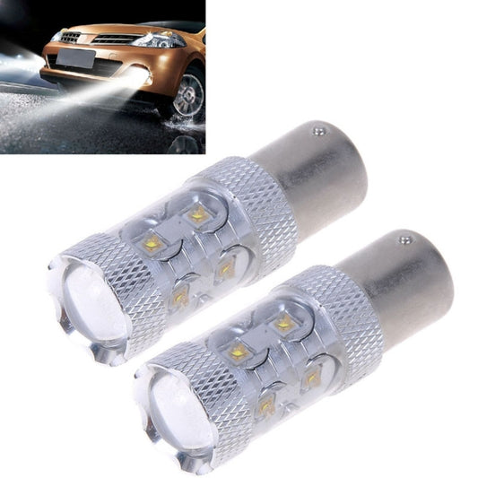 2PCS 1157/BAY15D 650 Lumen 50W 10-3535-LEDs 6500K White Light Car Brake Light, DC 12-24V - Brake Lights by buy2fix | Online Shopping UK | buy2fix