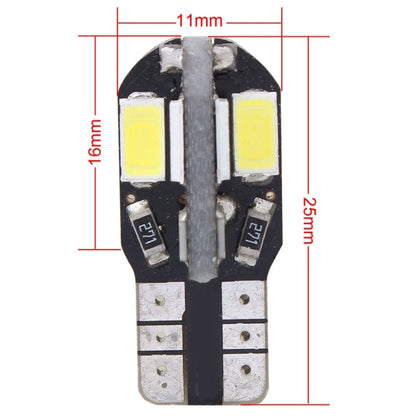 10 PCS T10 4W 280LM White Light 8 LED SMD 5630 Canbus Decode Car Clearance Lights Lamp, DC 12V - Clearance Lights by buy2fix | Online Shopping UK | buy2fix