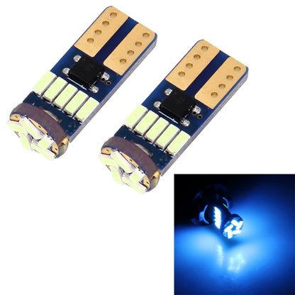 2PCS T10 3W 450LM ICE Blue Light 15 LED 4014 SMD LED Decode Error-Free Canbus Car Clearance Lamp,DC12V(Ice Blue Light) - Clearance Lights by buy2fix | Online Shopping UK | buy2fix