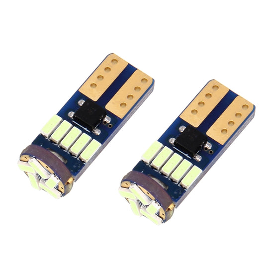 2PCS T10 3W 450LM White Light 15 LED 4014 SMD LED Decode Error-Free Canbus Car Clearance Lamp,DC12V - Clearance Lights by buy2fix | Online Shopping UK | buy2fix