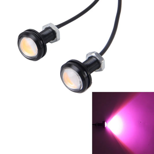 2 PCS 3W  Waterproof Eagle Eye light LED Light for Vehicles, Cable Length: 60cm(Pink Light) - Eagle Eye Lamps by buy2fix | Online Shopping UK | buy2fix