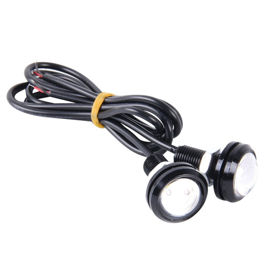 2 PCS 2x 3W  Waterproof Eagle Eye light  White LED Light for Vehicles, Cable Length: 60cm(Blue Light) - Eagle Eye Lamps by buy2fix | Online Shopping UK | buy2fix