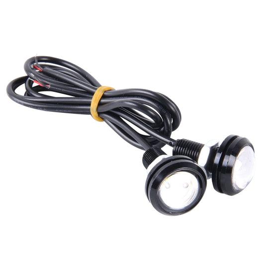 2 PCS 2x 3W 120LM Waterproof Eagle Eye light  White LED Light for Vehicles, Cable Length: 60cm(Red) - Eagle Eye Lamps by buy2fix | Online Shopping UK | buy2fix