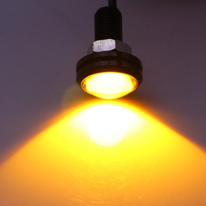 2 PCS 2x 3W 120LM Waterproof Eagle Eye Light Yellow LED Light for Vehicles, Cable Length: 60cm(Black) - Eagle Eye Lamps by buy2fix | Online Shopping UK | buy2fix