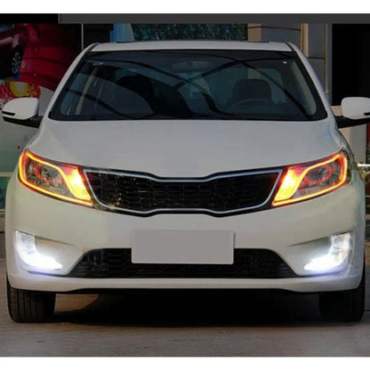 2 PCS  4.5W 270LM 6500K 597-577nm White + Yellow Wired LED Tube Daytime Running Light DRL Steering Lamp, DC12V, Lamp Length:45cm - Fog / Driving Lights by buy2fix | Online Shopping UK | buy2fix