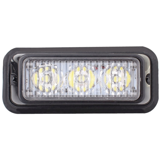 9W 540LM 6500K 3-LED White Light Wired Car Flashing Warning Signal Lamp, DC12V, Wire Length: 95cm - Warning Lights by buy2fix | Online Shopping UK | buy2fix