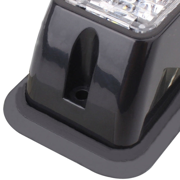 12W 720LM 6500K 577-597nm 4-LED White + Yellow Light Wired Car Flashing Warning Signal Lamp, DC12-24V, Wire Length: 95cm - Warning Lights by buy2fix | Online Shopping UK | buy2fix