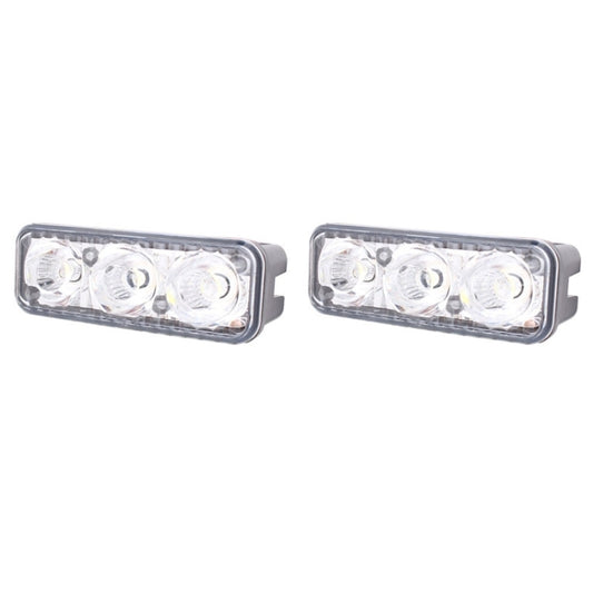 2 PCS MZ 9W 540LM 6500K 3-LED White Light Wired Car Daytime Running Light Fog Lamp, DC12-24V,Light Wire: 15cm - Fog / Driving Lights by buy2fix | Online Shopping UK | buy2fix