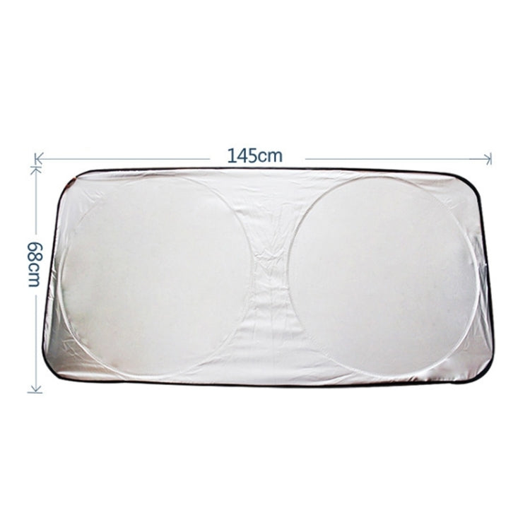 6 in 1 Summer Accessories Coated Silver Car Sun Shade Cloth Set, Random Color Delivery by buy2fix