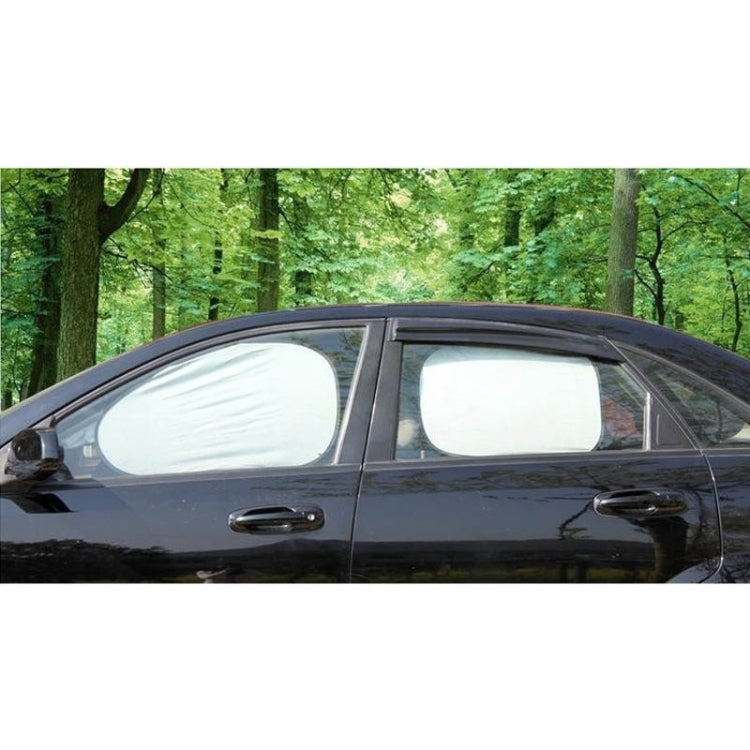 6 in 1 Summer Accessories Coated Silver Car Sun Shade Cloth Set, Random Color Delivery by buy2fix