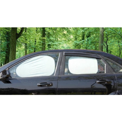 6 in 1 Summer Accessories Coated Silver Car Sun Shade Cloth Set, Random Color Delivery by buy2fix