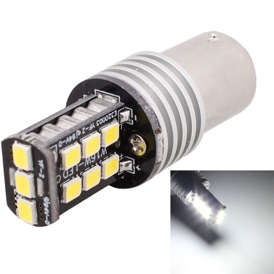 2 STÜCKE 1157 3W LED 300LM SMD 2835 Auto Nebelschlussleuchte / Rückfahrleuchte für Fahrzeuge, DC 12V (weißes Licht)