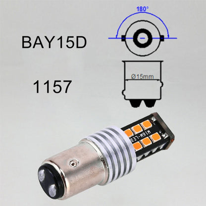 2 PCS 1157/BAY15D 3W LED 300LM SMD 2835 Car Rear  Brake Light for Vehicles, DC 12V(Red Light) - Brake Lights by buy2fix | Online Shopping UK | buy2fix