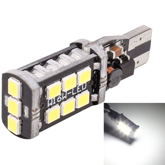 2 Stück T15 3W weiße LED 300LM SMD 2835 Auto-Nebelschlussleuchte / Rückfahrleuchte für Fahrzeuge, DC 12V