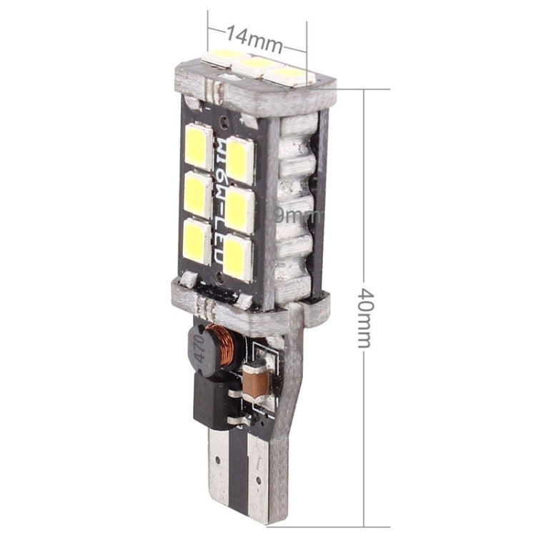 2 PCS T15 3W White LED 300LM SMD 2835 Car Rear Fog Lamp / Backup Light for Vehicles, DC 12V - Fog / Driving Lights by buy2fix | Online Shopping UK | buy2fix