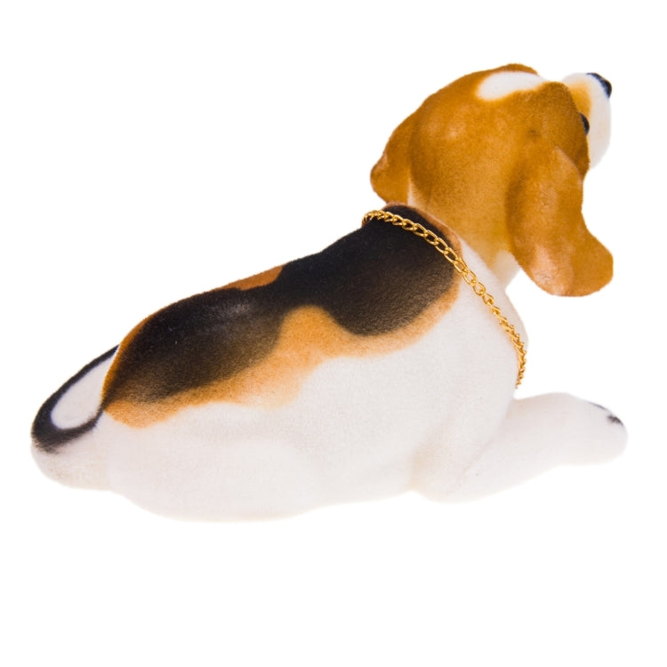 Universal Car Truck Lucky Beagle Dog Doll Shake Head Ornament Vehicle Decor Toy Piggy Bank, with Double Sided Tape by buy2fix