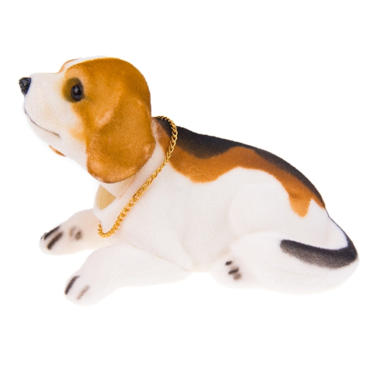 Universal Car Truck Lucky Beagle Dog Doll Shake Head Ornament Vehicle Decor Toy Piggy Bank, with Double Sided Tape by buy2fix