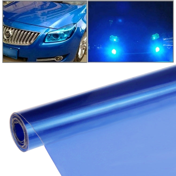 Protective Decoration Flash Point Car Light Membrane /Lamp Sticker, Size: 195cm x 30cm(Dark Blue) by buy2fix