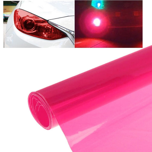 Protective Decoration Flash Point Car Light Membrane /Lamp Sticker, Size: 195cm x 30cm(Pink) by buy2fix