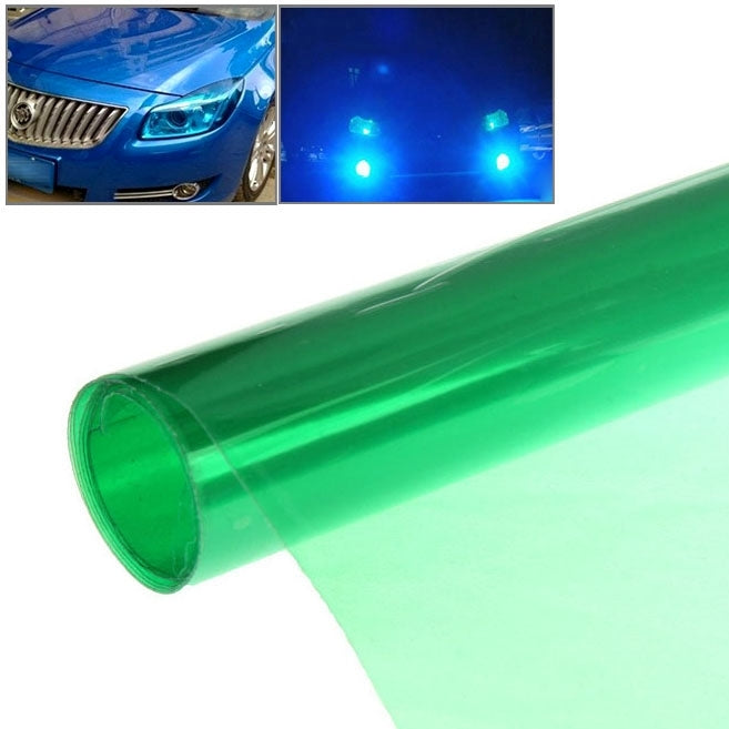 Protective Decoration Bright Surface Car Light Membrane /Lamp Sticker, Size: 195cm x 30cm(Green) by buy2fix