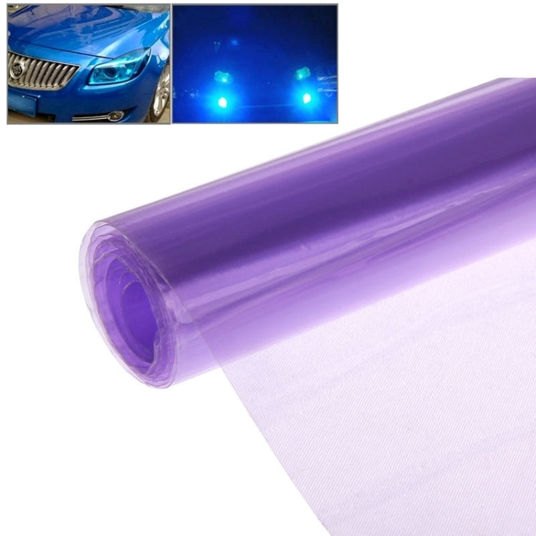 Protective Decoration Bright Surface Car Light Membrane /Lamp Sticker, Size: 195cm x 30cm(Purple) by buy2fix