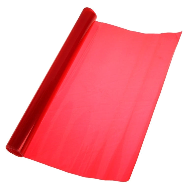 Protective Decoration Bright Surface Car Light Membrane /Lamp Sticker, Size: 195cm x 30cm(Red) by buy2fix