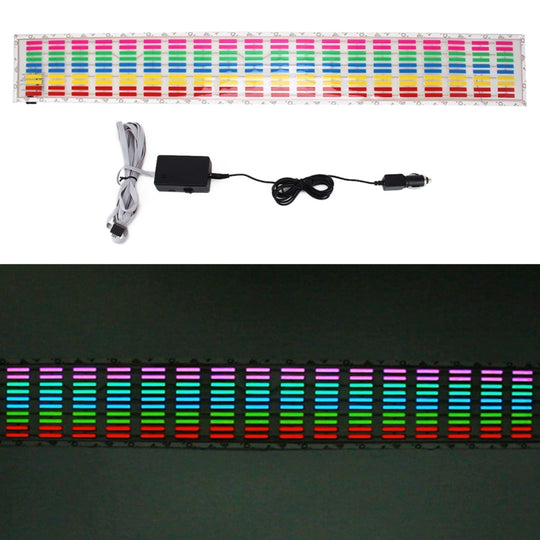 5 Farben Music Active EL Autoaufkleber Equalizer mit Autoladegerät, Größe: 90 cm x 10 cm