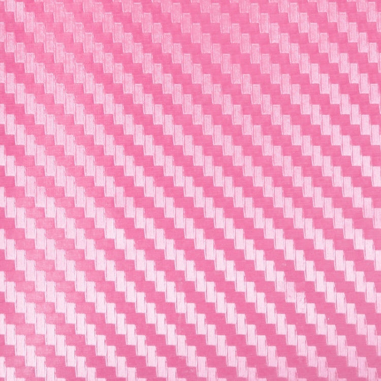 Car Decorative 3D Carbon Fiber PVC Sticker, Size: 127cm x 50cm(Pink) by buy2fix