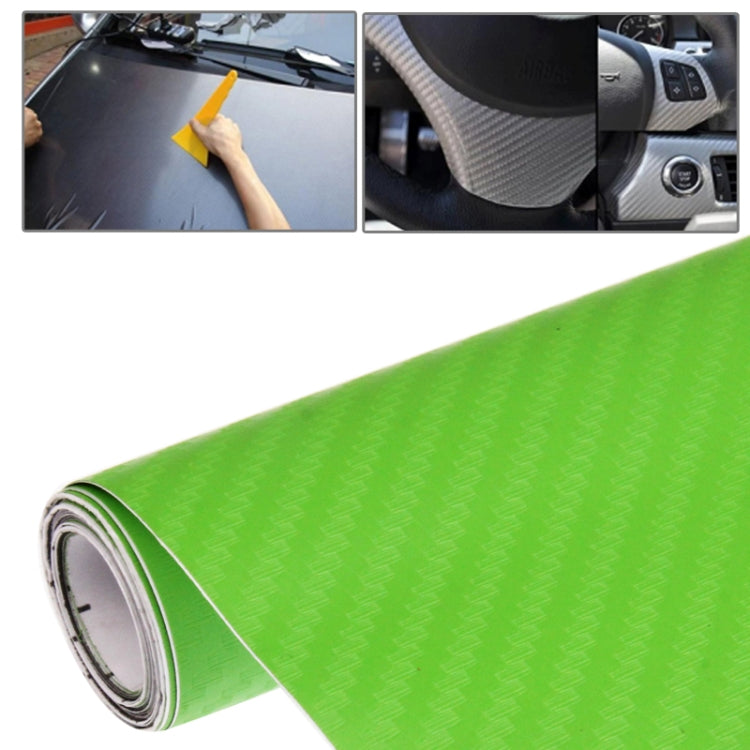 Car Decorative 3D Carbon Fiber PVC Sticker, Size: 127cm x 50cm(Green) by buy2fix
