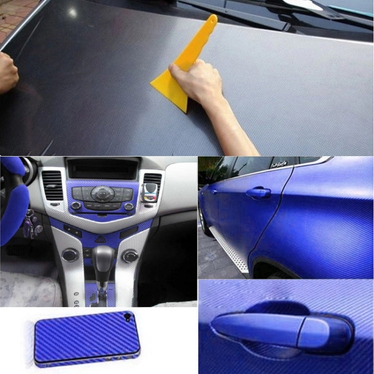 Car Decorative 3D Carbon Fiber PVC Sticker, Size: 127cm x 50cm(Dark Blue) by buy2fix