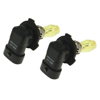 2 X 9005 HOD Halogen Bulbs 12V 100W 2400 LM 3500K Yellow Light Headlights - Halogen Lights by buy2fix | Online Shopping UK | buy2fix