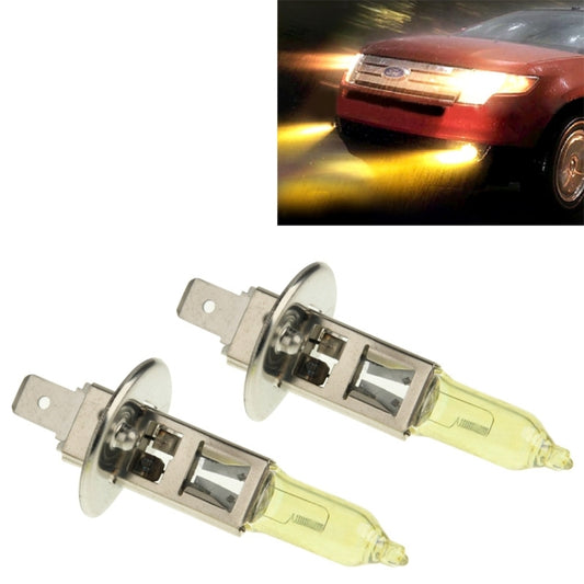 2 X H1 HOD Halogen Bulbs 12V 100W 2400 LM 3500K Yellow Light Headlights - Halogen Lights by buy2fix | Online Shopping UK | buy2fix