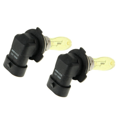 2 X 9006 HOD Halogen Bulbs 12V 100W 2400 LM 3500K Yellow Light Headlights - Halogen Lights by buy2fix | Online Shopping UK | buy2fix