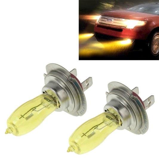 2 X H7 HOD Halogen Bulbs 12V 100W 2400 LM 3500K Yellow Light Headlights - Halogen Lights by buy2fix | Online Shopping UK | buy2fix