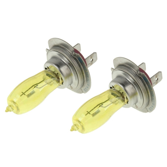 2 X H7 HOD Halogen Bulbs 12V 100W 2400 LM 3500K Yellow Light Headlights - Halogen Lights by buy2fix | Online Shopping UK | buy2fix