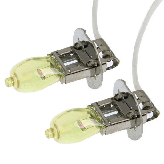 2 X H3 HOD Halogen Bulbs 12V 100W 2400 LM 3500K Yellow Light Headlights - Halogen Lights by buy2fix | Online Shopping UK | buy2fix