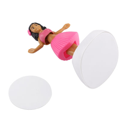 Solar Powered Bobble Head Dancing Toy Car Decoration Ornament Cute Hula Princess(Pink) by buy2fix