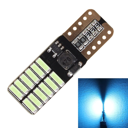 2 STÜCKE T10 4,8 W 720LM Eisblaues Licht 24 SMD 4014 LED Fehlerfreie Canbus-Auto-Umrissleuchtenlampe, DC 12 V