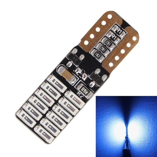 2 STÜCKE T10 4,8 W 720LM Blaulicht 24 SMD 4014 LED Fehlerfreie Canbus-Auto-Umrissleuchtenlampe, DC 12 V