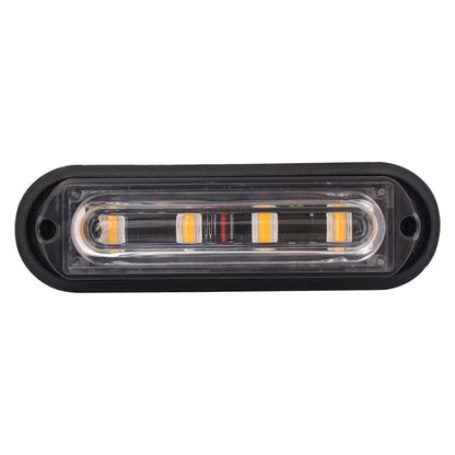 12W 720LM 4-LED Yellow Light 18 Flash Patterns Car Strobe Emergency Warning Light Lamp, DC 12V - Warning Lights by buy2fix | Online Shopping UK | buy2fix