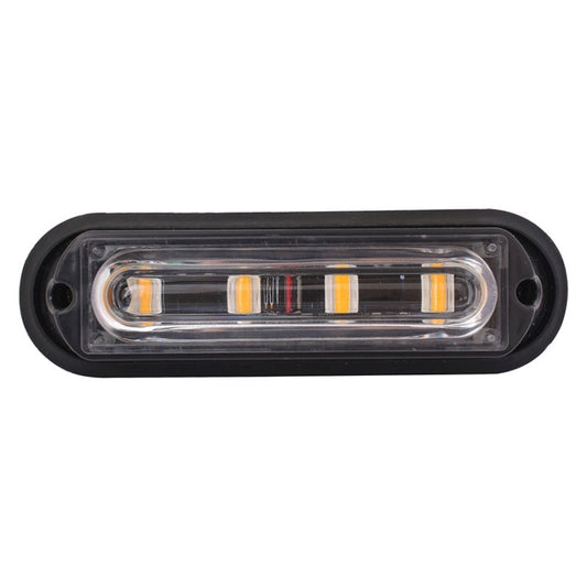12W 720LM 4-LED Yellow Light 18 Flash Patterns Car Strobe Emergency Warning Light Lamp, DC 12V - Warning Lights by buy2fix | Online Shopping UK | buy2fix