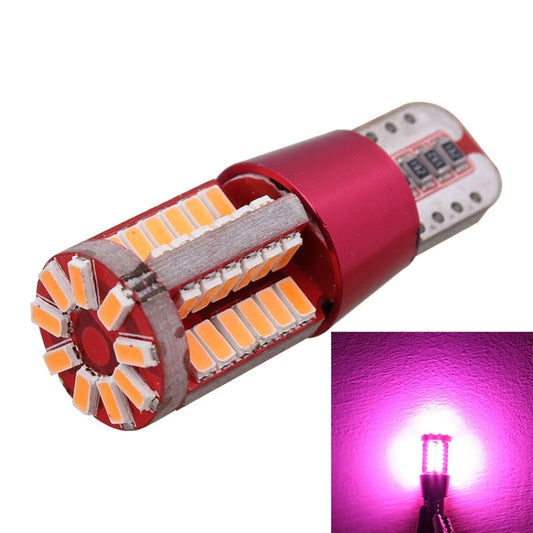 2 PCS T10 5W 285LM Pink Light 57 SMD 4014 LED Error-Free Canbus Car Clearance Lights Lamp, DC 12V - Clearance Lights by buy2fix | Online Shopping UK | buy2fix