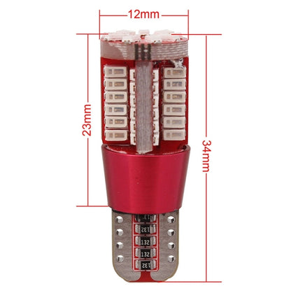2 PCS T10 5W 285LM Red Light 57 SMD 4014 LED Error-Free Canbus Car Clearance Lights Lamp, DC 12V - Clearance Lights by buy2fix | Online Shopping UK | buy2fix