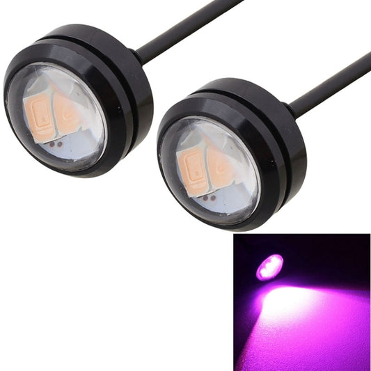2 PCS  22.5mm 1.5W 150LM Pink Light 3 LED SMD 5630 Spotlight Eagle Eye Light Daytime Running Light for Vehicles - Eagle Eye Lamps by buy2fix | Online Shopping UK | buy2fix
